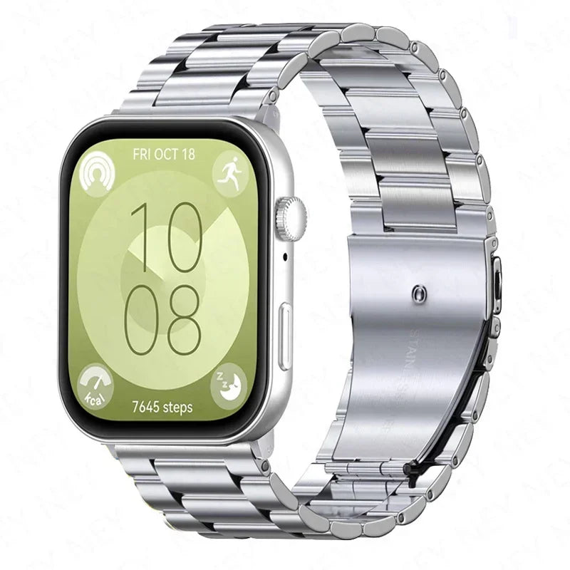 Bracelet Huawei Watch Fit 3/4 (Acier inoxydable) - 2 coloris